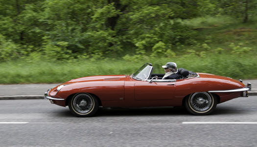 Red Jaguar E-type