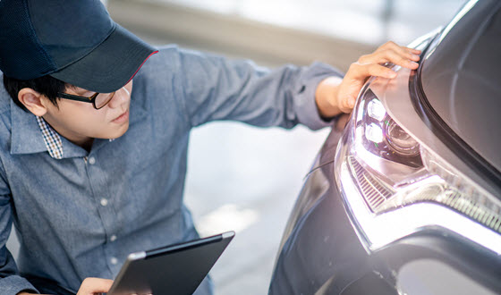 Audi Head Light Check